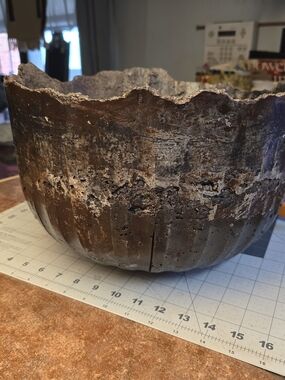 Handmade Rustic Brown Decorative Concrete Planter